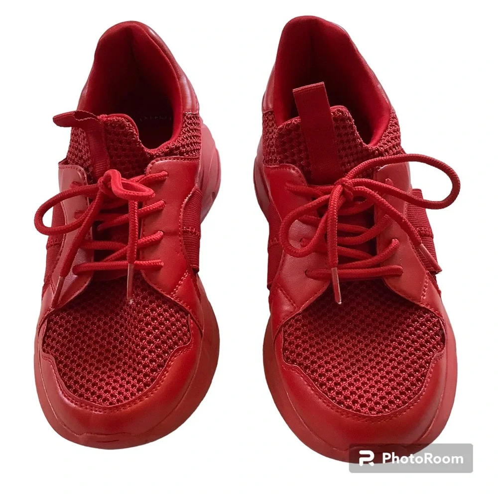 Call It Spring Women's Knit Red Size 7 Fashion Sneaker Vegan